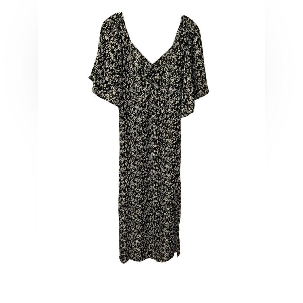 A New Day Black and Cream Floral Maxi Dress - Picture 3 of 14